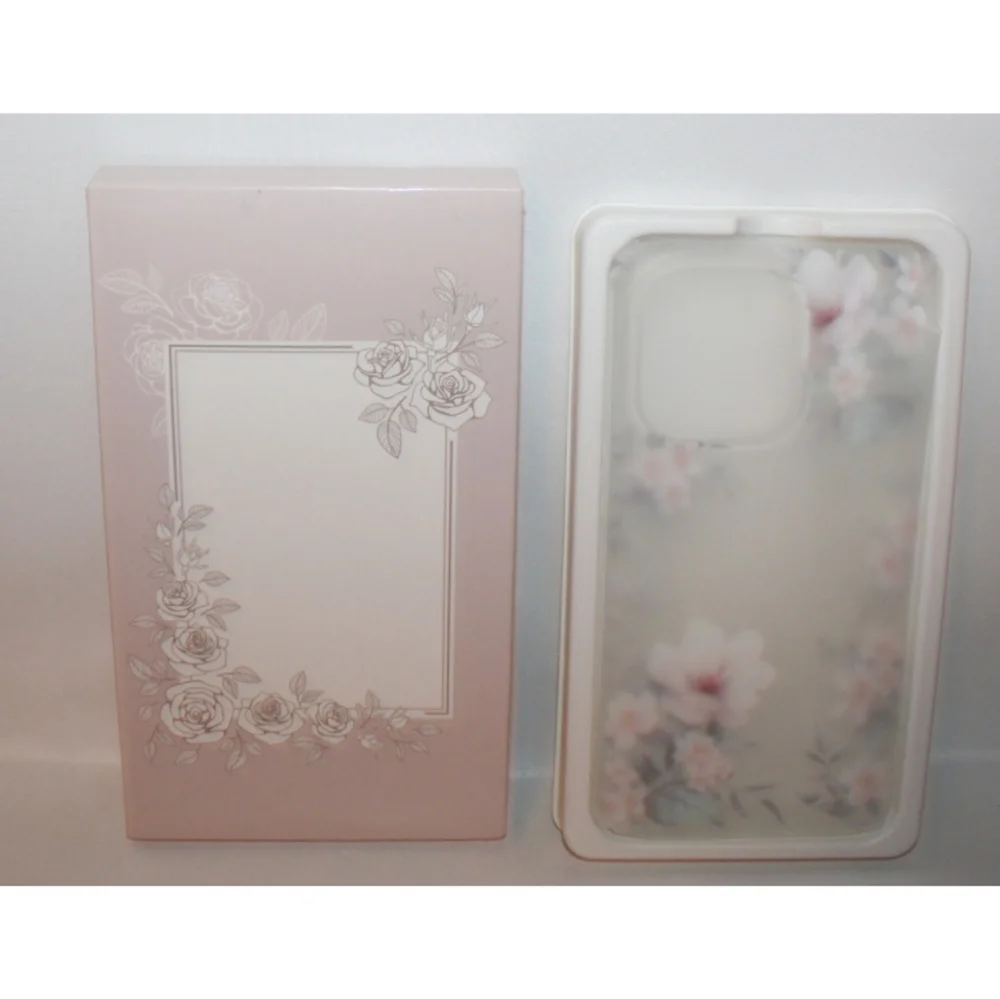 Elegant Floral Clear Silicone Case Apple iPhone 14 Pro Max